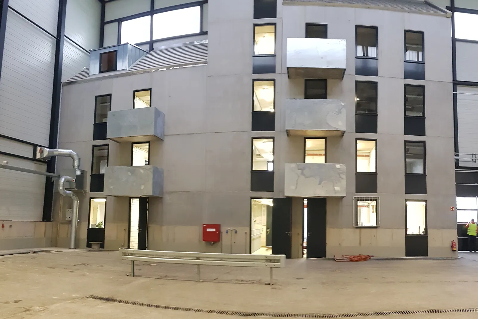 Feuerwehr-Übungshalle, Januar 2021